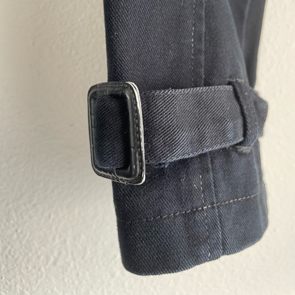 Clef de Sol classic black canvas chore jacket pea coat rare Japanese brand | M - Picture 6 of 12